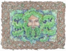 Celtic Green Man (pen & ink, watercolour)