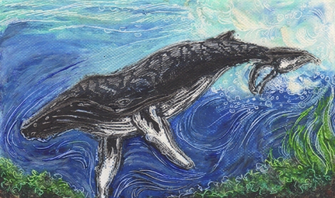 sm.oil pastel humpback